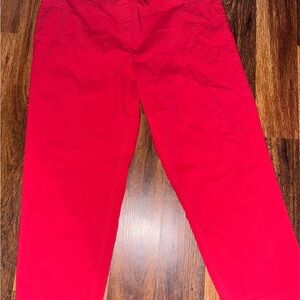 Slimsation By Multiples Red Straight Leg Pants